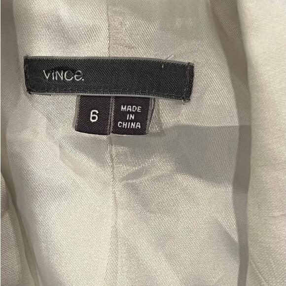 Vince Linen Blend Jacket Size 6 - Picture 4 of 8